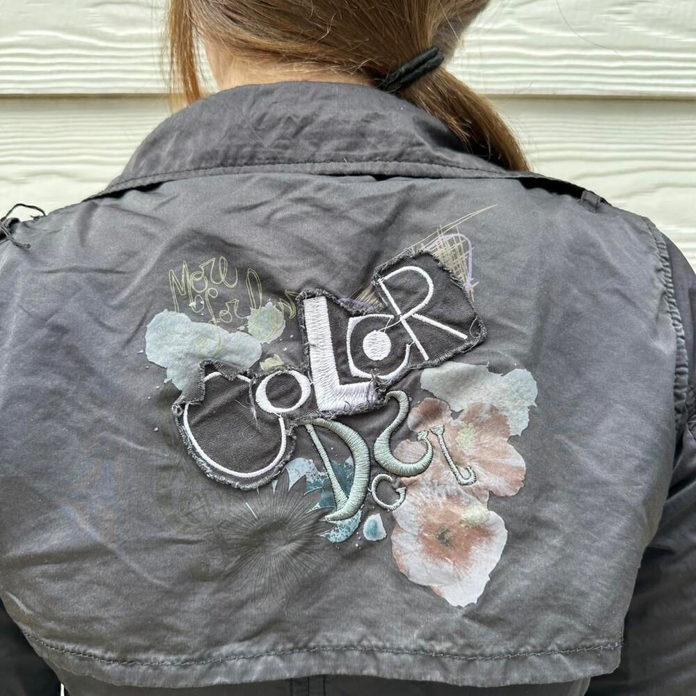 Desigual Euro Black Trenchcoat Jacket - Picture 4 of 7